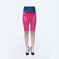 2012 new stlye hot sale pink cotton-made lady short jeans