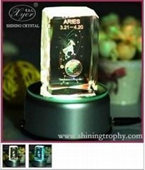  Lovely Aries 3D Laser Crystal 