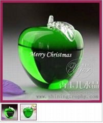 Crystal Green Apple For Christmas-apple001