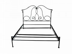 Wrought iron knock down bed