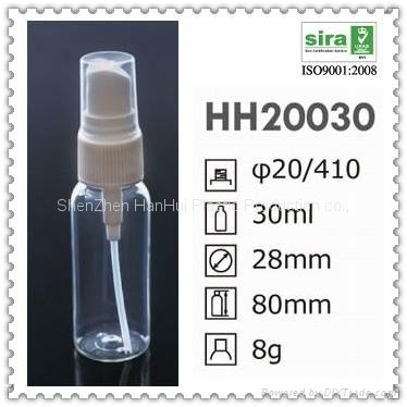 30ml/1oz pet sprayer bottle for cosmetic bottle