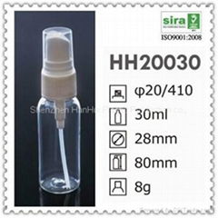 30ml/1oz pet sprayer bottle for cosmetic