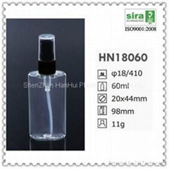 60ml 2oz pet flat bottle for cosmetic 