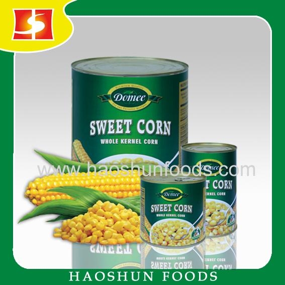 canned sweet corn Corn Domee brand or OEM brand (China Manufacturer
