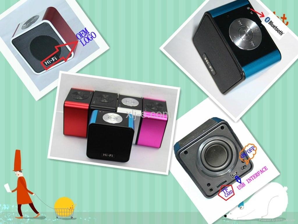 portable mini bluetooth speaker ---Can mobile  hands-free calls  2