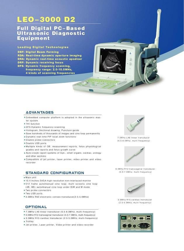 3D LEO-3000D2 pc-based ultrasound scanner 2