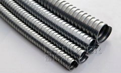 Galvanized metal flexible pipes