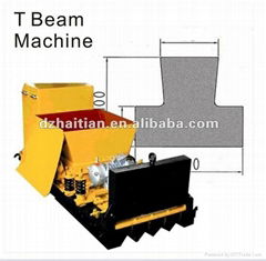 Prestressed concrete T beam making machine