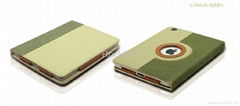 Leather case of Ipad 3 canvas style