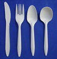 biodegradable disposable corn starch cutlery 1