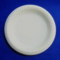 6" corn starch 100 biodegradable disposable plate 1