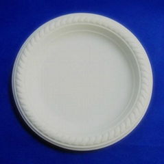 6" corn starch 100 biodegradable disposable plate