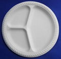 6" corn starch 100 biodegradable disposable plate 3