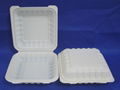 6" corn-starch biodegradable disposable hamburger box 2