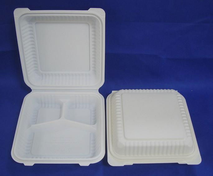 6" corn-starch biodegradable disposable hamburger box 5