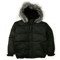 Down jacket ski snowboard coat parka Faux Leather NWT