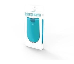 Zuup Designer Pill Dispenser, Blue