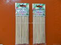 Natural round bamboo skewers for grilling 1