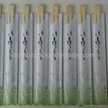 Disposable bamboo chopsticks with paper wrapped 3