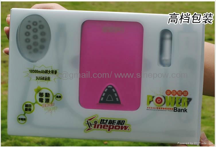 10000mAh Portable solar Mobile Charger backp battery