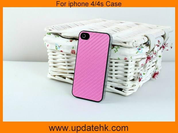 Carbon Fiber Leather case for iphone 4/4s 5