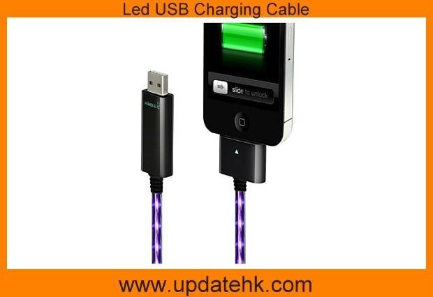 Led USB Charging Cable for ipod, iphone,ipad