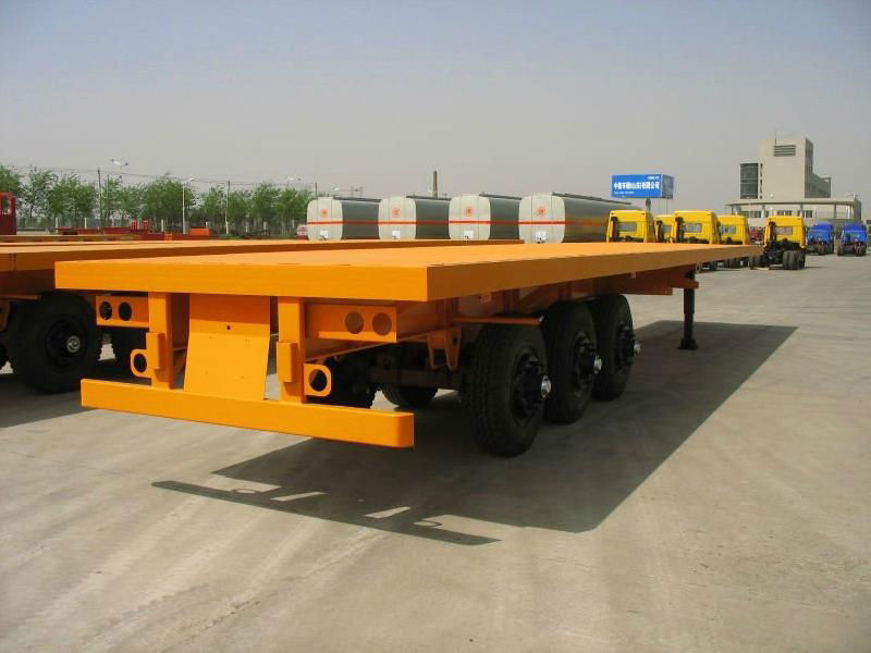 Flatbed Container Semi Trailer