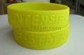 Customized Silicone Wristbands, Embossed silicone bracelet