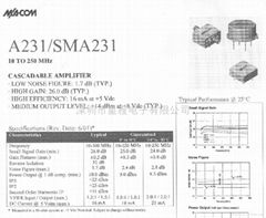  宽带放大器 SMA231     （M/A-COM）