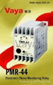 Electronic phase monitoring relay