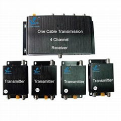 4-Channel One Coaxial Cable Video Transmission