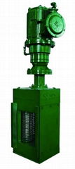 Channel type single drum wastewater grinder