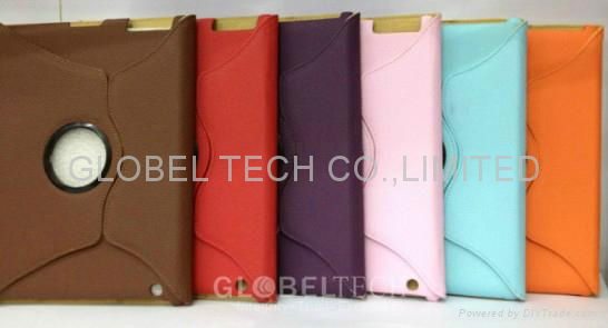 Cover leather case for ipad 2 & new ipad 