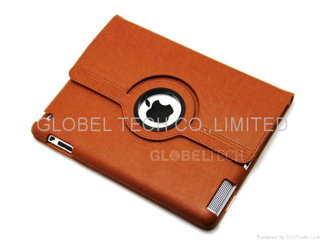 iPad 2/ new iPad 360 Degree Rotated PU hard case 2