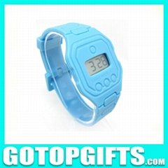 Best Selling colorful Thin Flat Rubber Watches digital watches