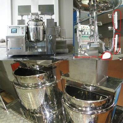 Tilting Vacuum homogenizer emulsifier cosmetics machines 2