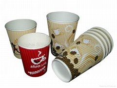 Custom High -Quality  Ripple /Corrugated  Hot Drink Paper Cups