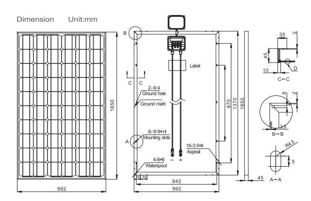 240w monocrystalline solar panel with high efficiency 2