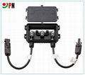 solar panel junction box connector with