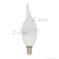 4W E14 F37/C37 ceramic housing CE approved led bulb light 1