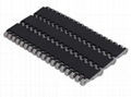 Black flat Conveyor belt Modular Belt