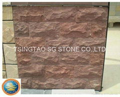 Red sandstone wall cladding tile