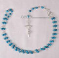 rosary,turquoise rosary,turquoise bead rosary,prayer rosary 1