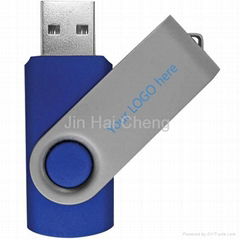 Swivel USB Flash Drive Disk with Company Logo