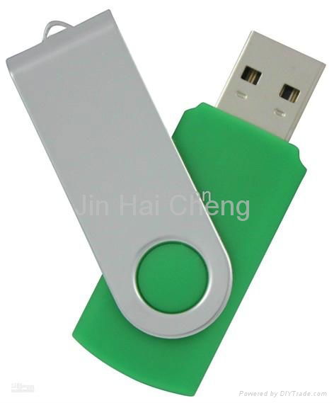 Swivel USB Flash Drive Disk with Company Logo  3