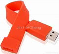 CE/FCC/RoHS Rubber Bracelet USB Flash Disk 2