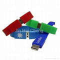 CE/FCC/RoHS Rubber Bracelet USB Flash Disk 3