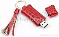 hot sale Leather USB Flash Drive with high quality 3