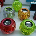 New Star!Crystal Portable laptop mini bass speakers 2