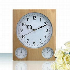 The temperature and humidity plastic wall clock